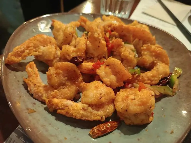 Gambas con salypimiento
