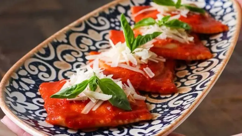 Raviolone di ricotta di bufala