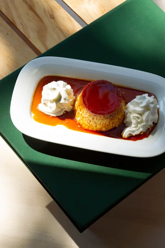 Flan de mascarpone