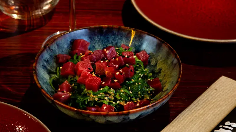 Wakame con atún balfegó 