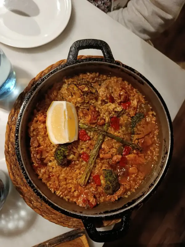 Paella de verduras