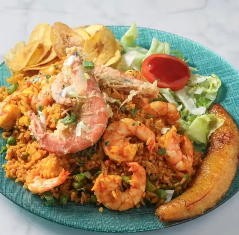 Arroz con camarón