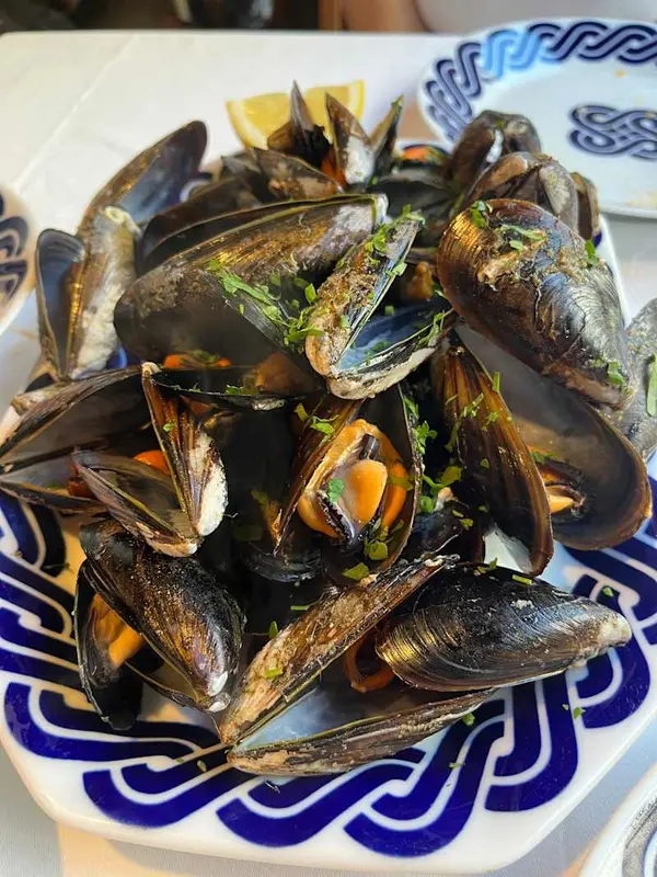Mejillones al vapor