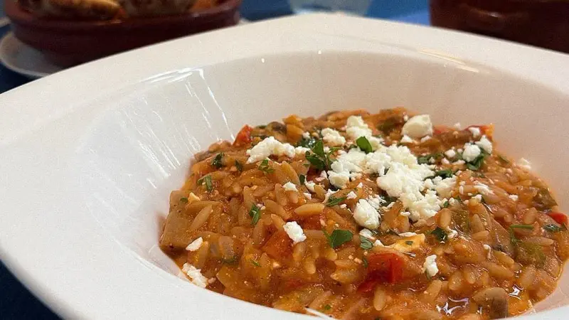 Orzo con verduras