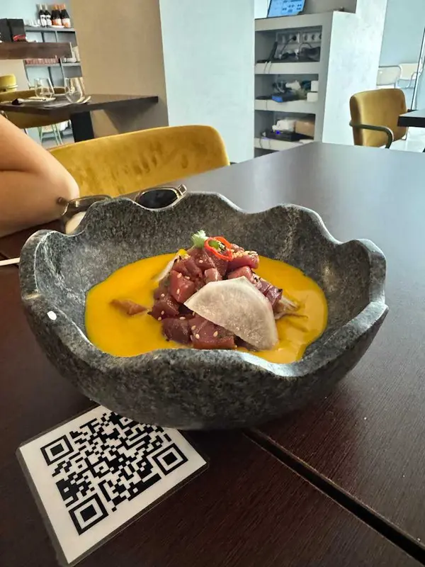Ceviche nikkei de ají amarillo