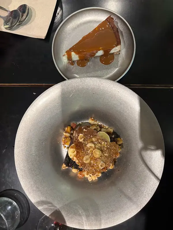 Tarta de queso con dulce de leche