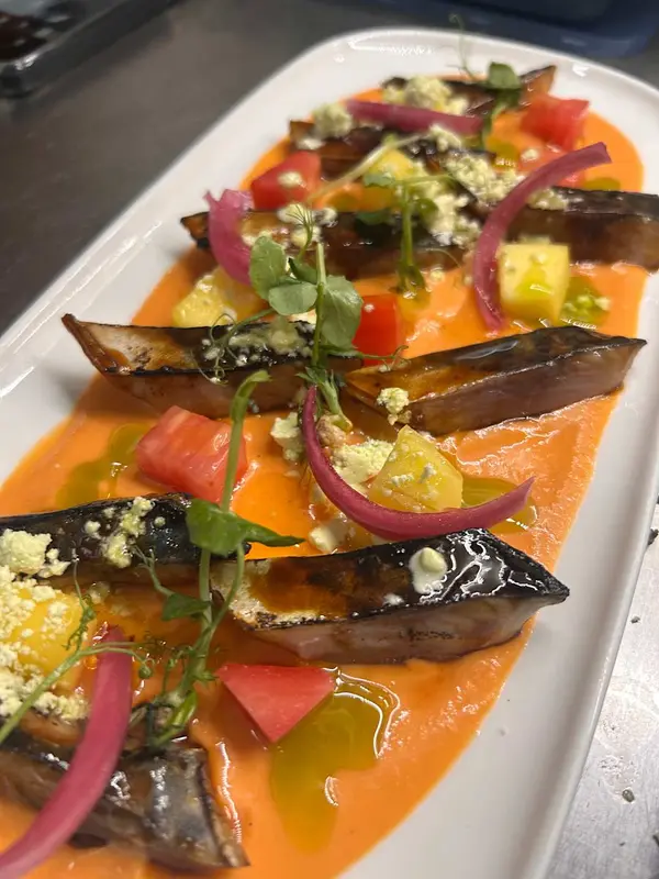 Salmorejo con caballa