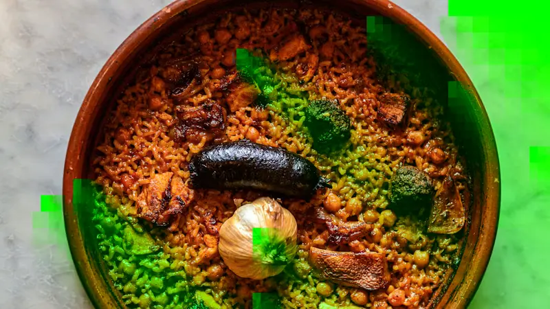 Arroz ‘paseado’ al horno y a la cazuela de barro 