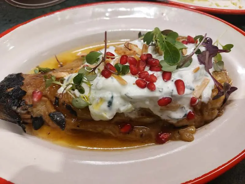 Smoked eggplant